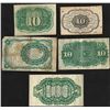 Image 2 : Set of (5) Ten Cent Fractional Currency Notes