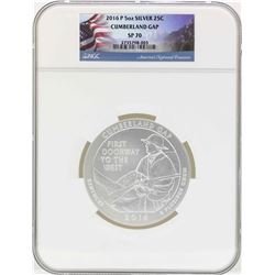 2016P 5oz ATB Cumberland Gap Kentucky Silver Coin NGC SP70