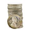 Image 1 : Roll of (20) Vintage 1974 High Relief Lincoln .999 Fine Silver 1 oz. Rounds