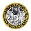 Image 1 : .999 Silver Golden Nugget Laughlin, NV $10 Casino Limited Edition Gaming Token
