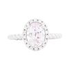 Image 1 : 14KT White Gold Ladies 1.80 ctw Morganite and Diamond Ring