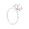Image 3 : 14KT White Gold Ladies 1.80 ctw Morganite and Diamond Ring