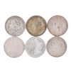 Image 1 : Lot of (6) 1921 $1 Morgan Silver Dollar Coins