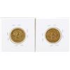 Image 2 : Lot of 1881 & 1907-D $5 Liberty Head Half Eagle Gold Coins
