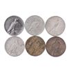 Image 2 : Lot of (6) 1926 $1 Peace Silver Dollar Coins