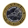 Image 2 : .999 Silver Treasure Island Las Vegas $10 Casino Gaming Token Limited Edition