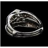 Image 3 : 14KT White Gold 1.25 ctw Diamond Ring