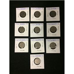 1930's CANADIAN NICKELS LOT