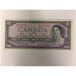 1954 CANADIAN $10 BANK NOTE