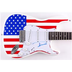 Dave Grohl Signed Full-Size "American Flag" Electric Guitar (JSA COA)