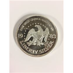 1983 LIBERTY ONE TROY OUNCE 999 SILVER COIN