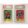 Image 1 : 1967 TOPPS #111 CHICO MAKI & 1967 TOPPS #29 BERNIE GEOFFRION (PSA)