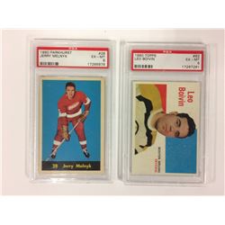 1960 PARKHURST #28 JERRY MELNYK & 1960 TOPPS #62 LEO BOIVIN
