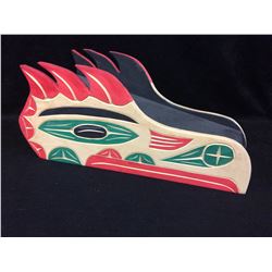 NATIVE ART MASK "EAGLE" BY LAURENCE ANDREW (18" X 8)