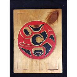 NATIVE WOODEN ART (RED SALMON) 9" X 12"