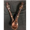 Image 1 : NATIVE ART WOODEN SPOONS LOT (12")