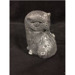 VINTAGE NATIVE OWL STATUE (4 )