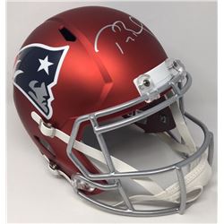 LIMITED EDITION TOM BRADY AUTOGRAPHED PATRIOTS FULL SIZED FOOTBALL HELMET STEINER COA TRISTAR COA