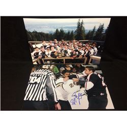 MILAN LUCIC 16" X 20" PHOTO LOT (ONE AUTOGRAPHED)
