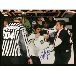 MILAN LUCIC AUTOGRAPHED 11" X 14" PHOTO W/ COA