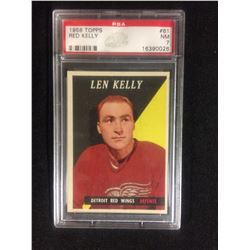 1958 TOPPS #61 RED KELLY (NM 7) PSA