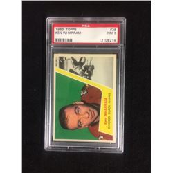 1963 TOPPS #38 KEN WHARRAM (NM 7) PSA