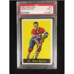 1960 PARKHURST #47HENRI RICHARD (NM+7.5) PSA