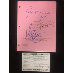 AUTOGRAPHED CHARLIE'S ANGELS SCRIPT W/ COA (MIAKA KELLY, RACHEL TAYLOR, RENNE RODRIGUEZ)