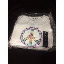 10 BRAND NEW PEACE SIGN T SHIRTS