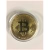 Image 1 : Gold Bitcoin Commemorative Round Collectors Gold Plated Coin