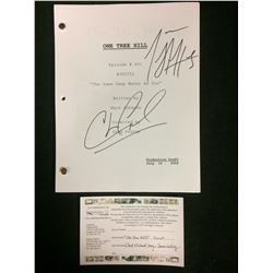 ONE TREE HILL (EPISODE #401) DRAFT AUTOGRAPHED BY CHAD MICHAEL MURRAY, JAMES CAFFERTY)