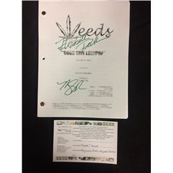 WEEDS "GOOD SHIT LOLLIPOP" EPISODE #1003 SCRIPT AUTOGRAPHED BY MARY LOUISE PARKER & ELIZABETH PERKIN