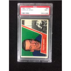 1963 TOPPS #56 CAMILLE HENRY (NM 7) PSA