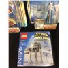 Image 2 : STAR WARS ACTION FIGURES & MINI BUILDING SET LOT (IN PACKAGING)