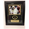 Image 1 : SANTONIO HOLMES & BEN ROETHLISBERGER 16" X 24" FRAMED PHOTO W/ REPLICA SUPERBOWL RING DISPLAY