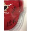 Image 3 : QUADRUPLE AUTOGRAPHED 2010 OLYMPICS TEAM CANADA BALL CAP (LUONGO, BRODEUR, CROSBY, IGINLA (JSA COA)