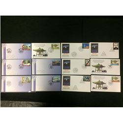 2004 MIXED FIRST DAY COVER LOT (WORLD HERITAGE GREECE, 50TH ANNIVERSARY OF THE JAPANESE PEACE BELL)