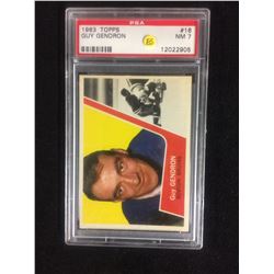 1963 TOPPS #16 GUY GENDRON (NM 7) PSA