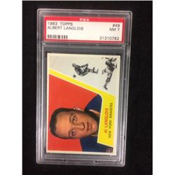 1963 TOPPS #49 ALBERT LANGLOIS (NM 7) PSA