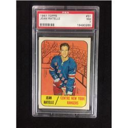 1967 TOPPS #31 JEAN RATELLE (NM 7) PSA