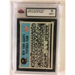 1966 PHILADELPHIA #118 GIANTS TEAM (9 MINT) KSA