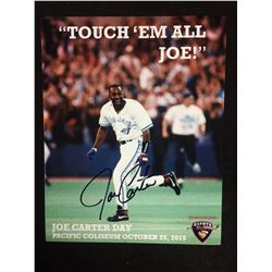 JOE CARTER AUTOGRAPHED 8" X 10" PHOTO (VANCOUVER GIANTS CHARITY ORGANIZATION)