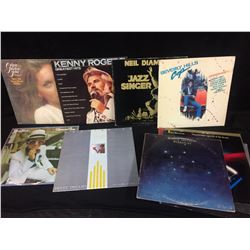 VINTAGE VINYL RECORDS LOT (KENNY ROGERS, NEIL DIAMOND, ELTON JOHN & MORE)