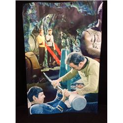 Leonard Nimoy & William Shatner AUTOGRAPHED 48" X 60" STAR TREK BANNER W/ COA