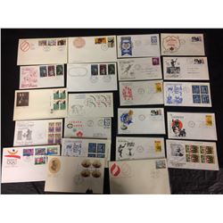 CANADIAN FIRST DAY COVERS SPORTS & OLYMPICS (VARIOUS YEARS)