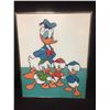 Image 1 : VINTAGE WALT DISNEY FRAMED PRINT (14" X 18") DAFFY DUCK