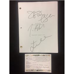 AUTOGRAPHED THE DEFENDERS DRAFT W/ COA (JAMES BELUSHI, JERRY O'CONNELL, TEDDY SCORS