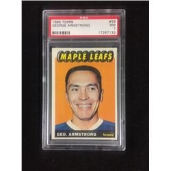 1965 TOPPS #19 GEORGE ARMSTRONG (NM 7) PSA