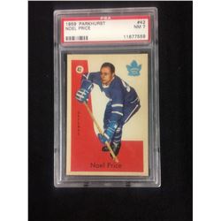 1959 PARKHURST #42 NOEL PRICE (NM 7) PSA