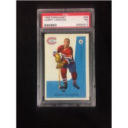 1959 PARKHURST #45 ALBERT LANGLOIS (NM 7) PSA